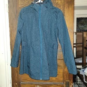 Teal Zero exposure waterproof fleece lined jacket